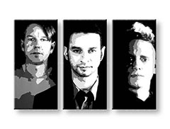 Ručne maľovaný POP Art obraz Depeche Mode 120x80 cm