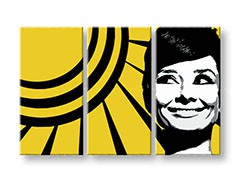 Ručne maľovaný POP Art obraz Audrey HEPBHURN