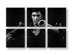 Ručne maľovaný POPArt Zľava 25% obraz SCARFACE-AL PACINO 210x140 cm