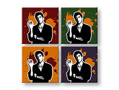 Ručne maľovaný POP Art obraz Scarface - AL PACINO