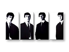 Ručne maľovaný POP Art obraz Beatles