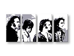 Ručne maľovaný POP Art obraz Beatles