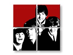 Ručne maľovaný POP Art obraz Beatles