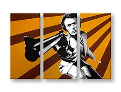 Ručne maľovaný POP Art obraz Clint Eastwood