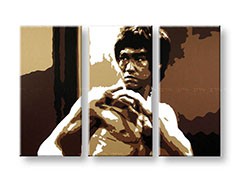 Ručne maľovaný POP Art obraz AL Bruce Lee