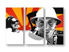 Ručne maľovaný POP Art obraz Fear and Loathing in Las Vegas