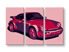 Ručne maľovaný POP Art obraz PORSCHE 911