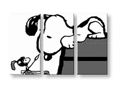 Ručne maľovaný POP Art obraz SNOOPY