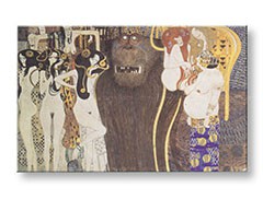 Obraz na plátne THE BEETHOVEN FRIEZE – Gustav Klimt 